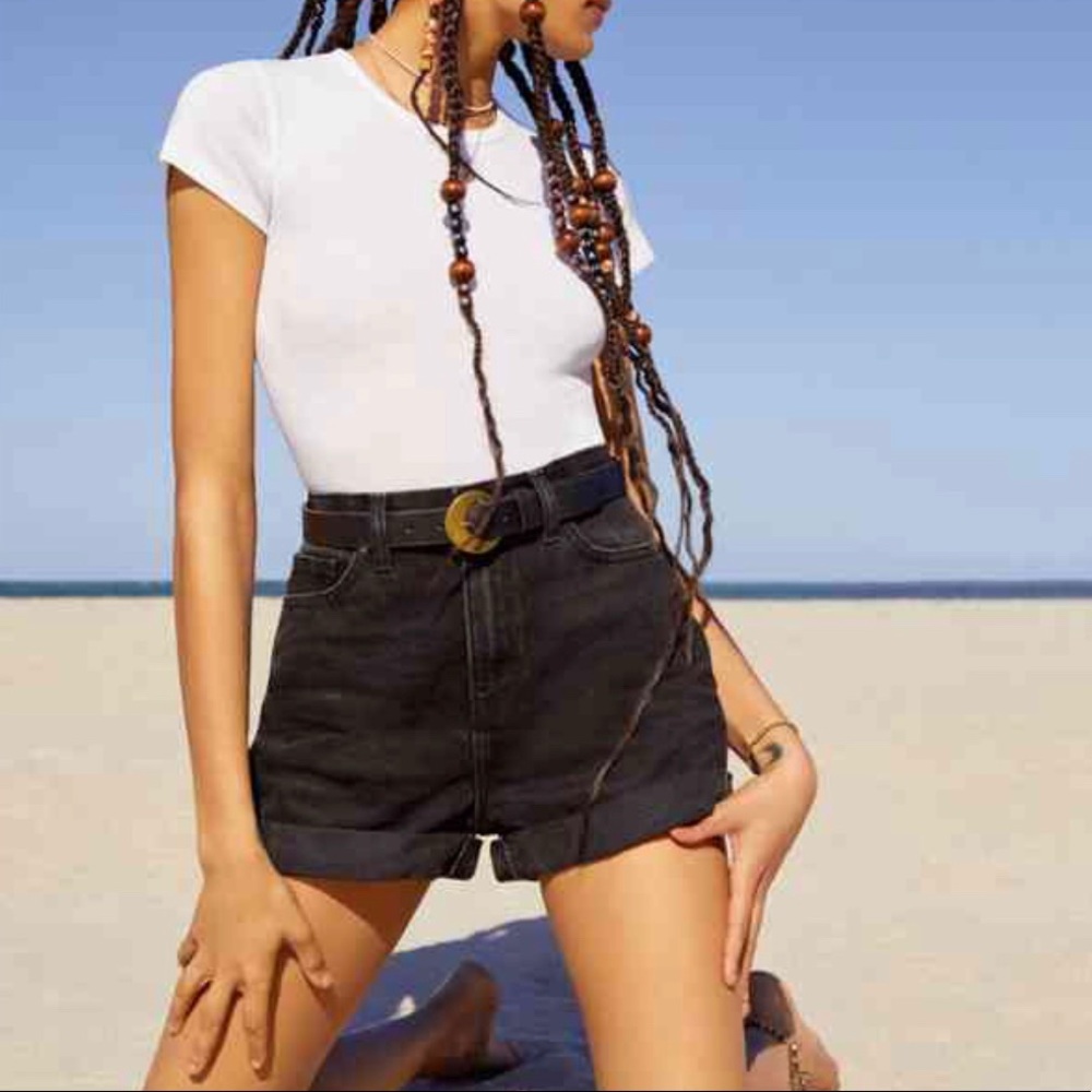 BDG mom high rise denim shorts